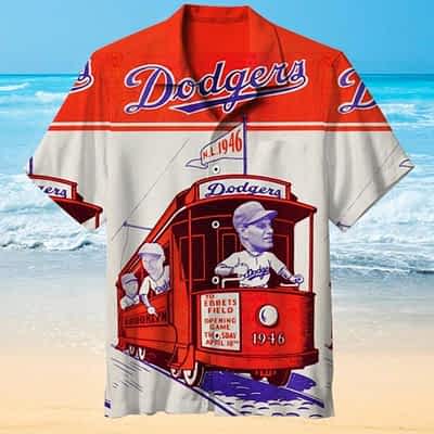 Retro Los Angeles Dodgers Hawaiian Shirt