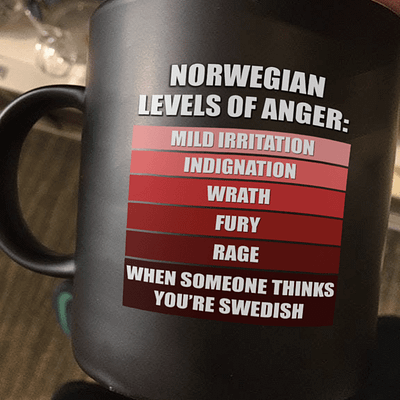 Norwegian Mug Levels Of Anger When Someone Thinks You Swedish