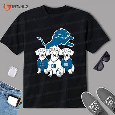 Detroit Lions Dachshund Dogs Shirt