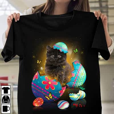 Black Cat Easter Day Shirt