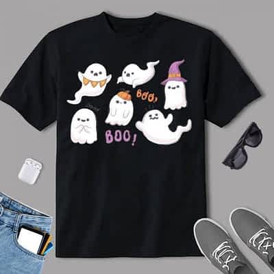 Funny Halloween Ghost Happy Halloween Trick or Treat Shirt