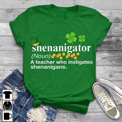 Teacher St Patrick Day Shirt Shenanigator Definition