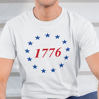 13 Stars American History 1776 Shirt