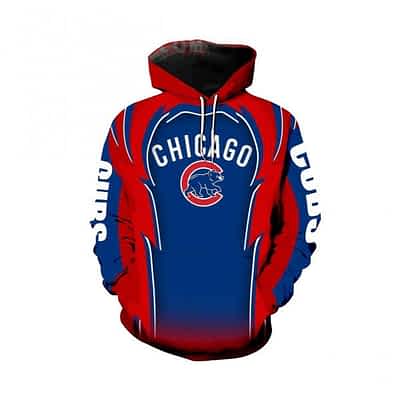 Chicago Cubs 3d Hoodie Full