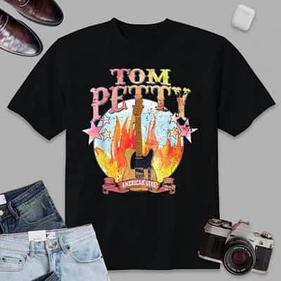 Vintage Tom Design Arts Pettys Playing Guitar Music Costume T-Shirt