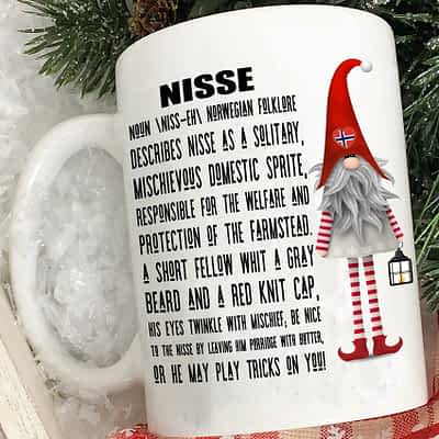Norway Mug Gnome Nisse Describes Nisse As A Solitary