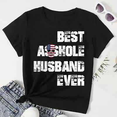 Vintage Best Asshole Husband Ever T-Shirt  Gift Idea