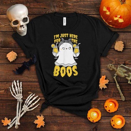 im just here for the boos funny halloween ghost cute t shirt0 1