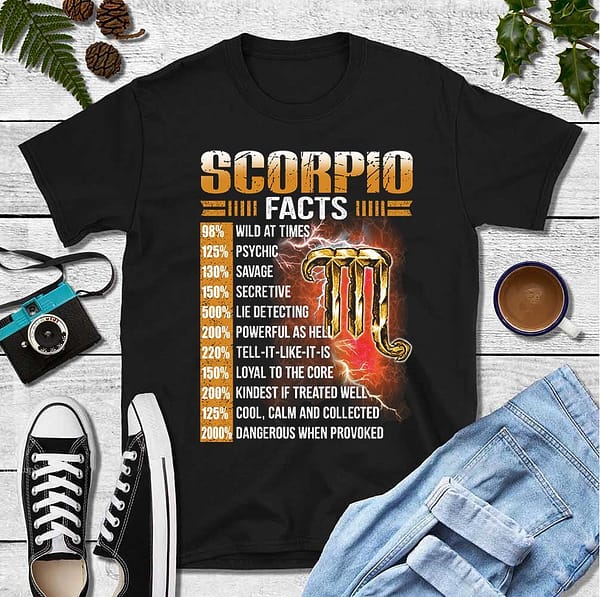 scorpio facts shirt 98 wild at times
