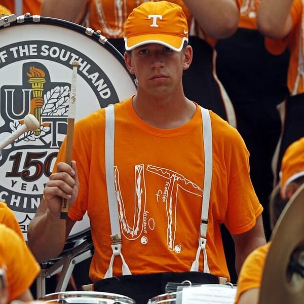 Members of the Pride of the Southland band perform. Credit AP e1632192559207