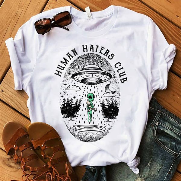 alien shirt human haters club
