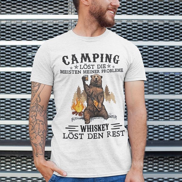 bear camping lost die meisten meiner probleme shirt
