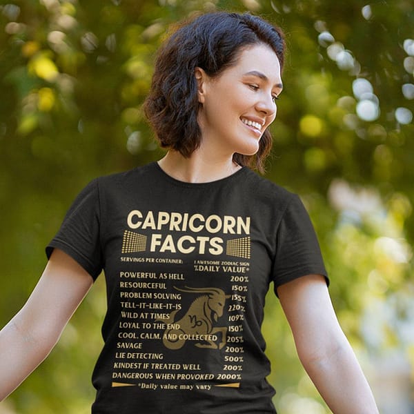 capricorn facts shirt 1 awesome zodiac sign 2