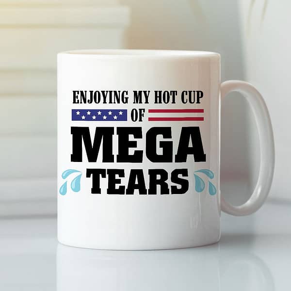 enjoying my hot cup of maga tears mug