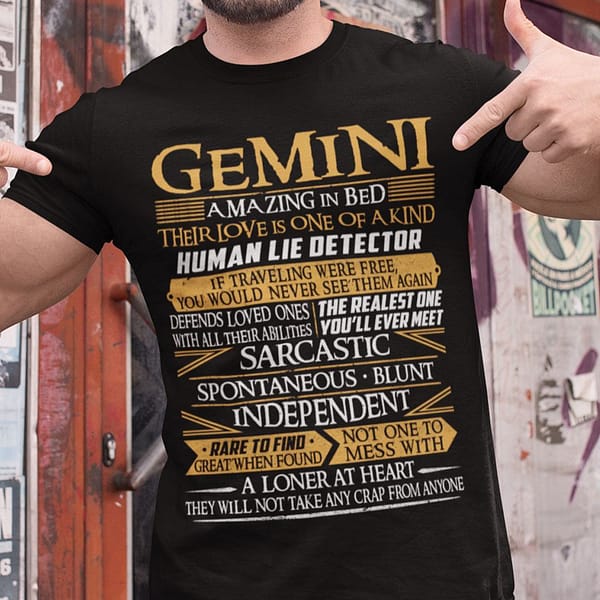 gemini shirt amazing in bed