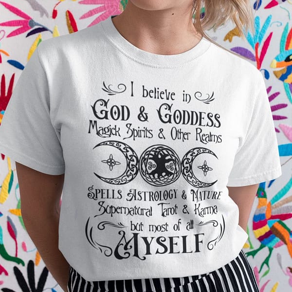i believe in god and goddess shirt god lovers