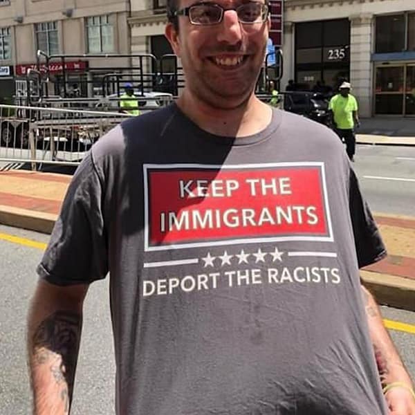 keep the immigrants t shirt deport the racists