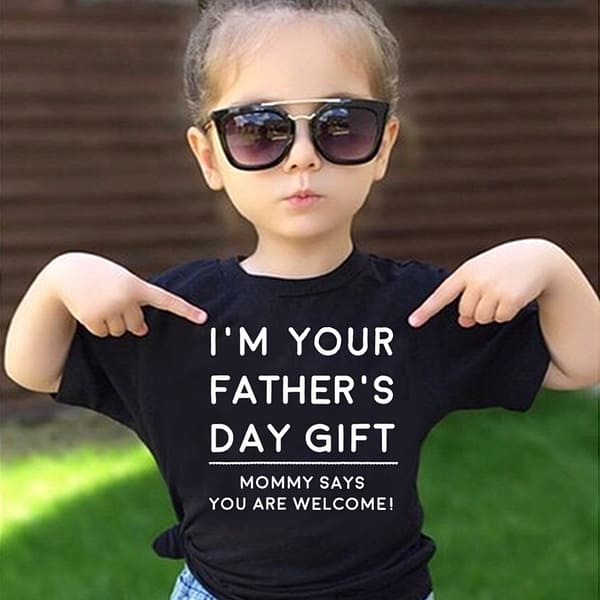 kids fathers day shirt im your fathers day gift mom says welcome