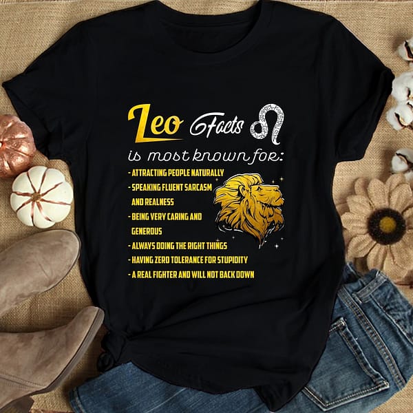 leo facts is most known for shirt