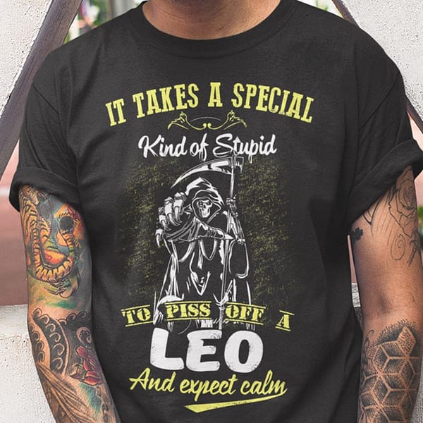 leo zodiac shirt it takes a special kind of stupid