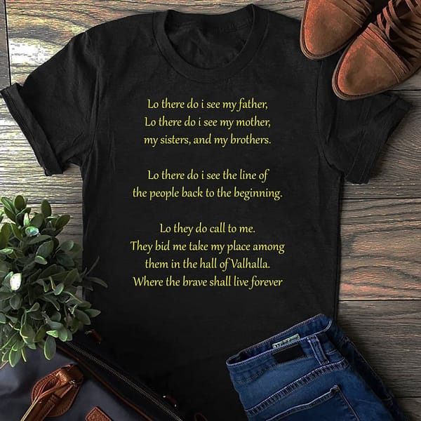lo there do i see my father shirt viking prayer 1