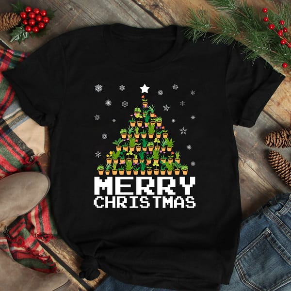 merry christmas gardening shirt pine scaled 1