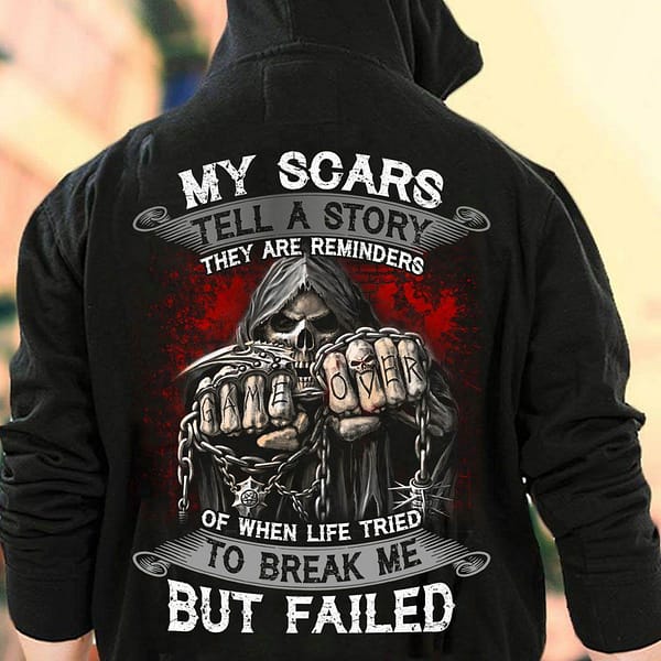 my scars tell a story they are reminders shirt