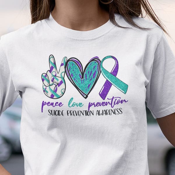 peace love prevention shirt suicide prevention awareness
