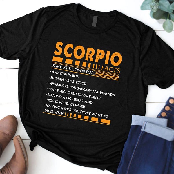 scorpio facts is most known for shirt
