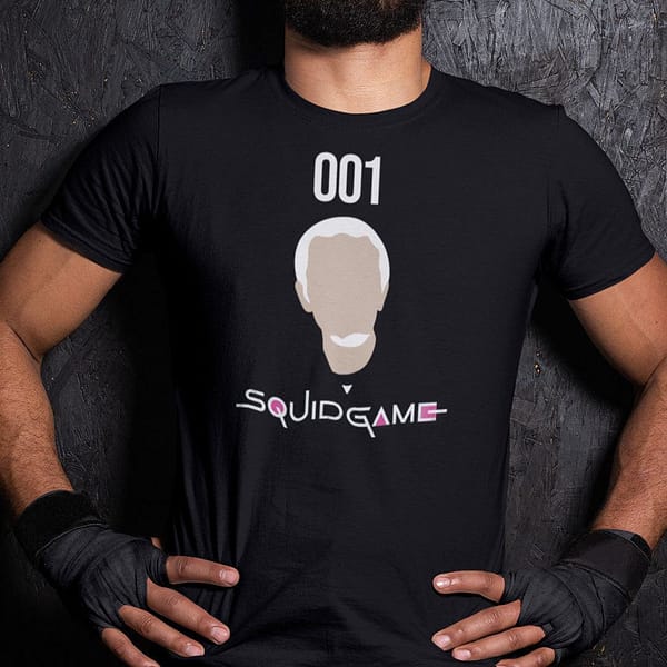 squid game 001 t shirt player no 001