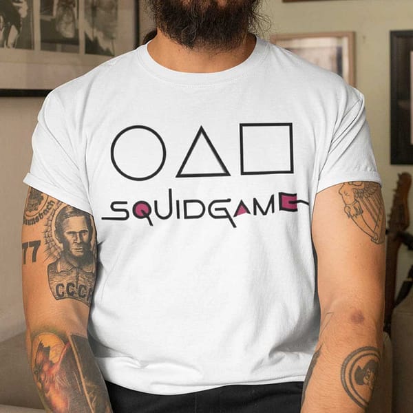 squid game shirt kdrama circle triangle square