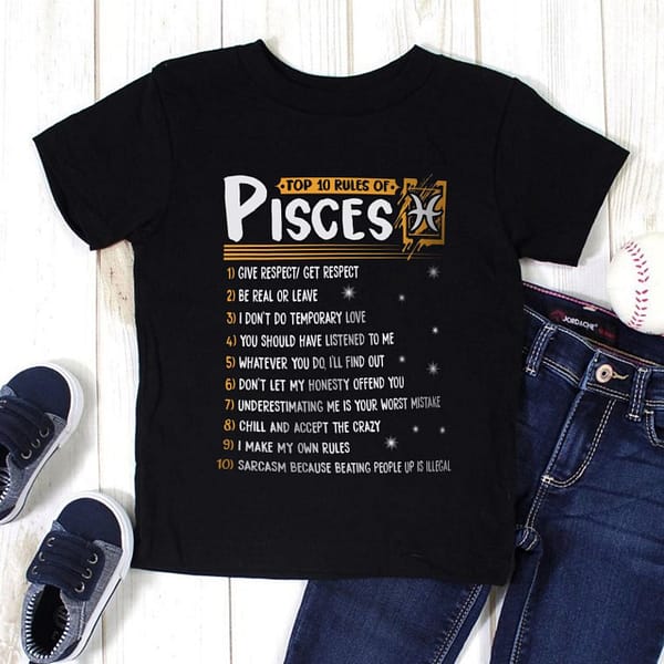 top 10 rules of pisces shirt 1