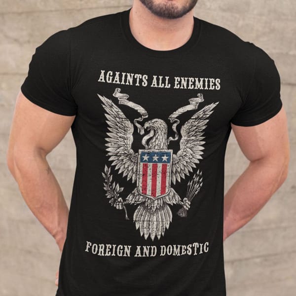 veteran shirt against all enemies foreign and domestic