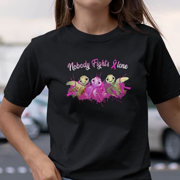 breast cancer awareness turtle shirt
