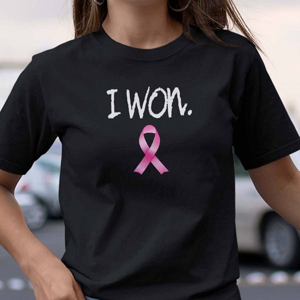 i won shirt breast cancer awareness