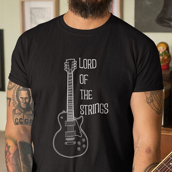 lord of the strings shirt guitar i love guitar