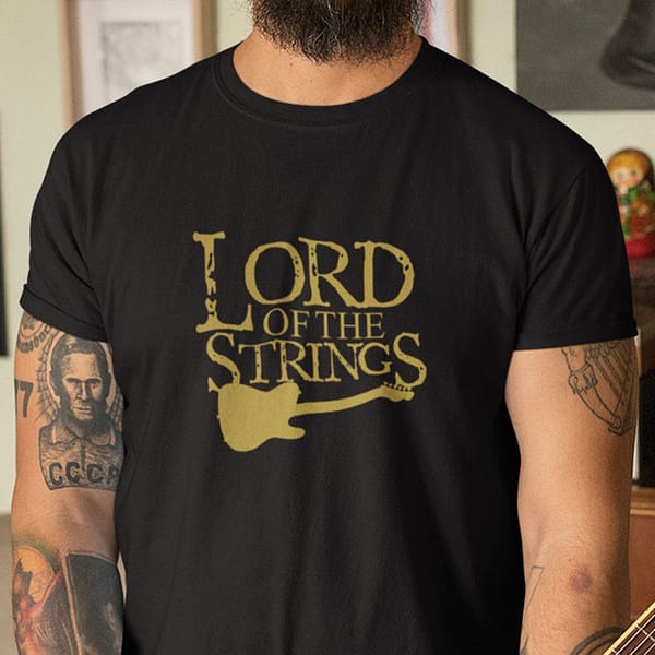 lord of the strings shirt guitar lovers tee shirts