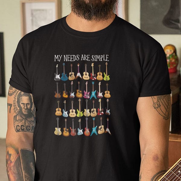 my need is simple guitar shirt