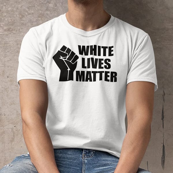white lives matter hand shirt