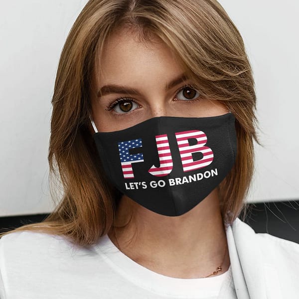 fjb lets go brandon face mask