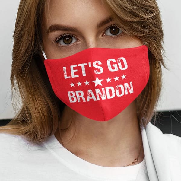 lets go brandon face mask