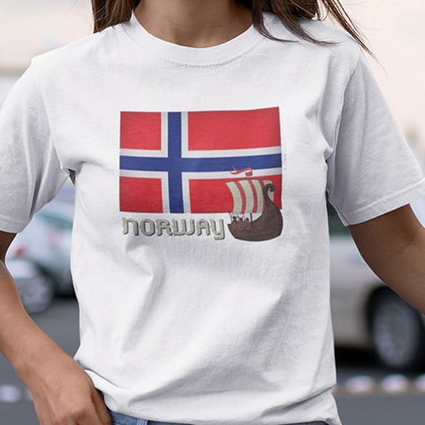 norway viking ship t shirt i am a norwegian tee