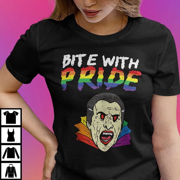 bite with pride shirt gay vampire lgbt