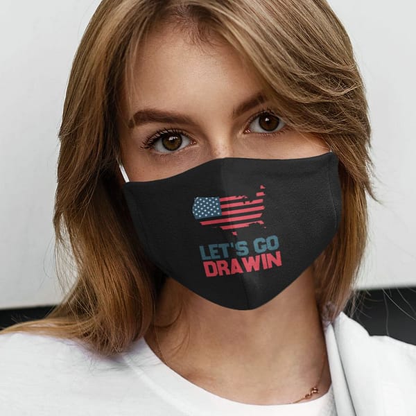 lets go darwin mask anti biden american flag
