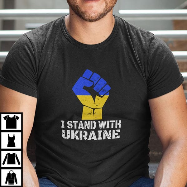 i stand with ukraine shirt support ukrainian tee 1