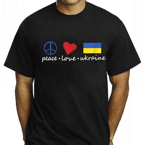 peace love stand with ukraine shirt 1645504086