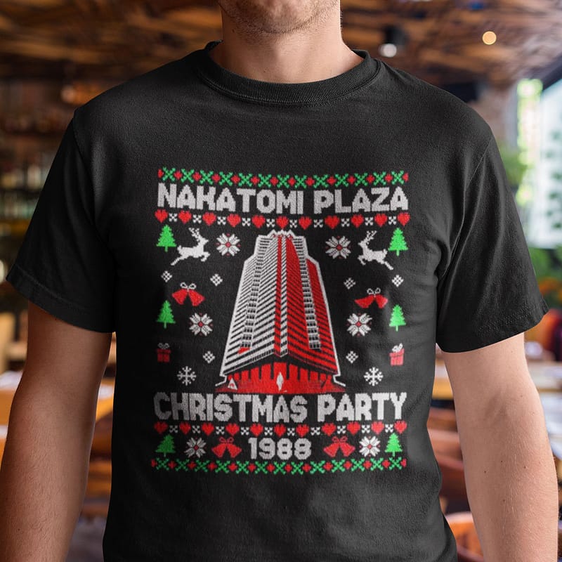 Nakatomi Plaza T Shirt Ugly Christmas