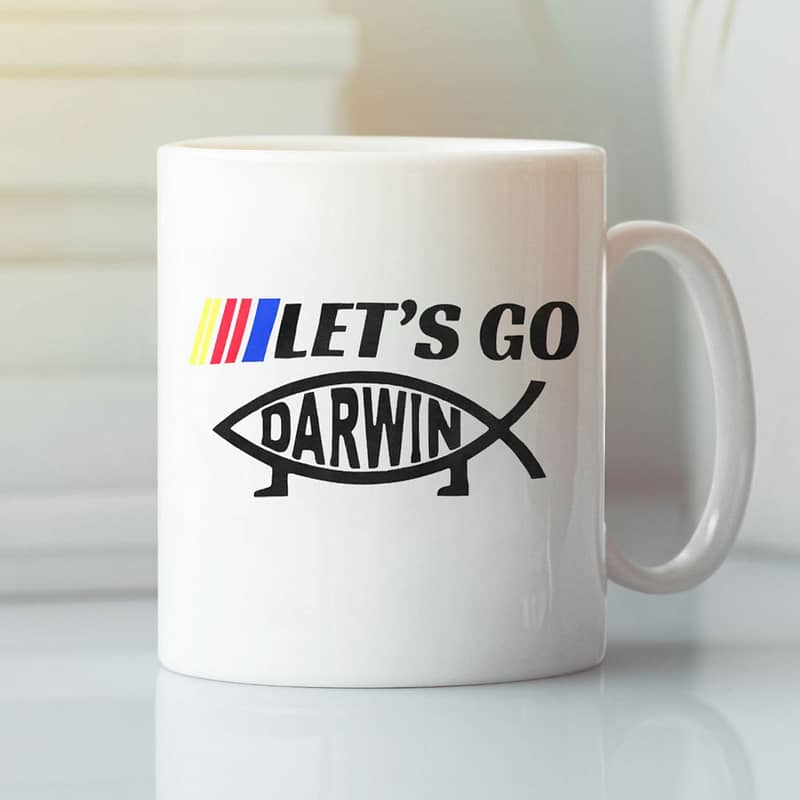 Let’s Go Darwin Let’s Go Brandon Meme Mug