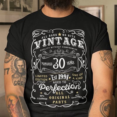 30th Birthday Shirt Limited Edition Aged To Perfection