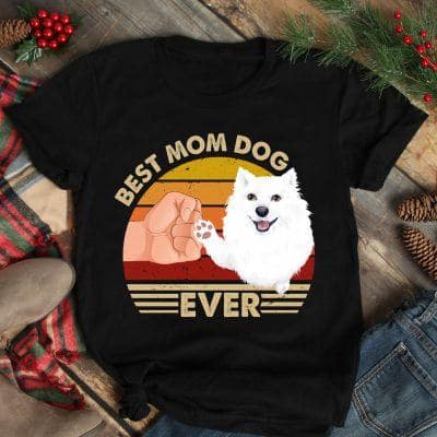 Vintage Best Mom Ever Shirt Best American Eskimo Dog Mom Ever